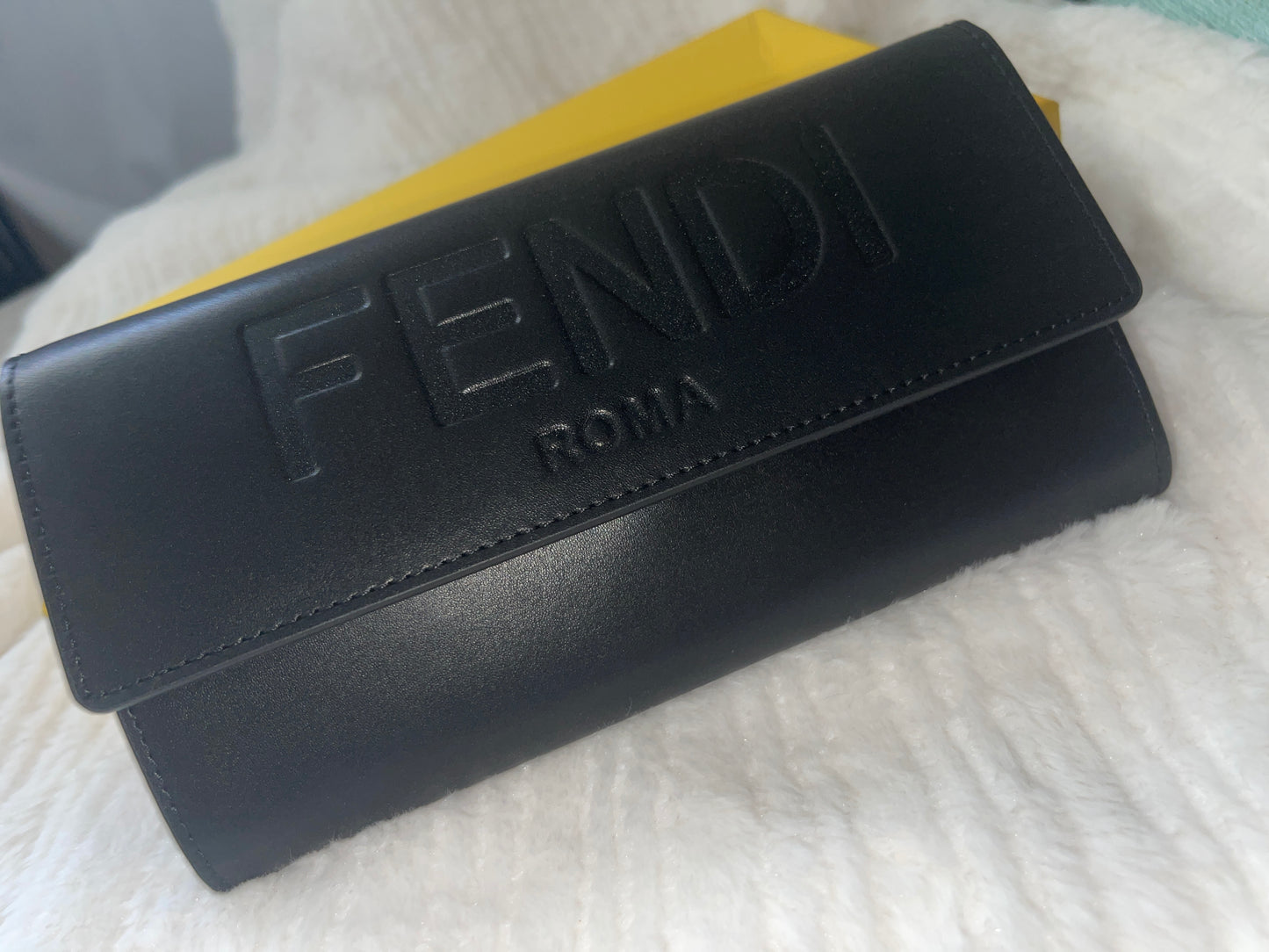 FF leather wallet