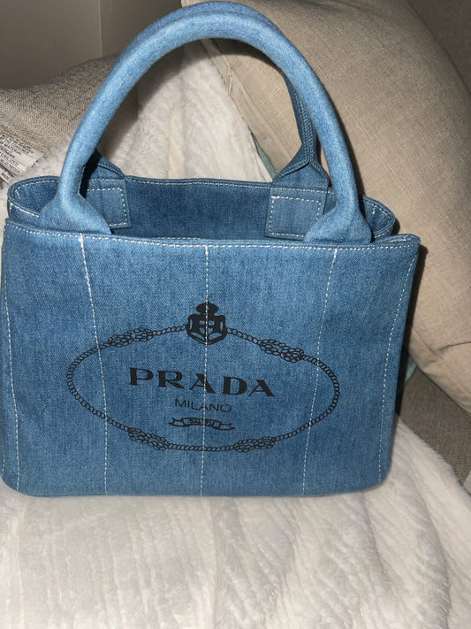 Prad denim crossbody