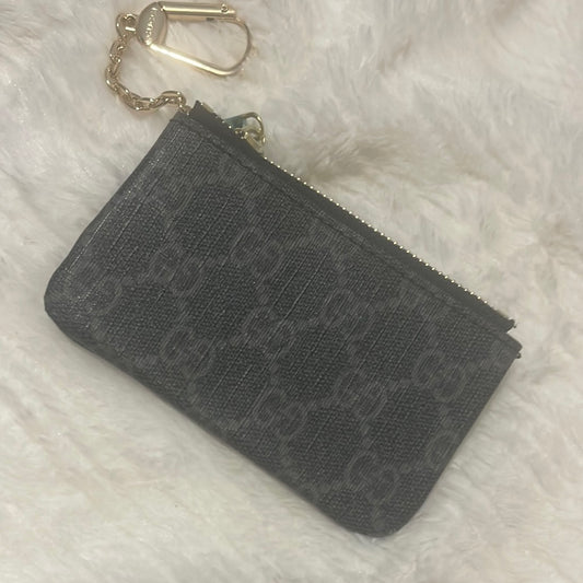 GG monogram coin purse w/key hook